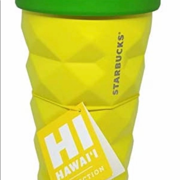 Starbucks Hawaii Pineapple Stainless Tumbler Steel Studded Cup 16oz Discontinued - Picture 4 of 14